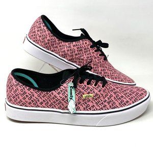 Vans Comfycush Authentic Pink White Low Top Canvas Skateboarding Men VN0A3WM72Q6